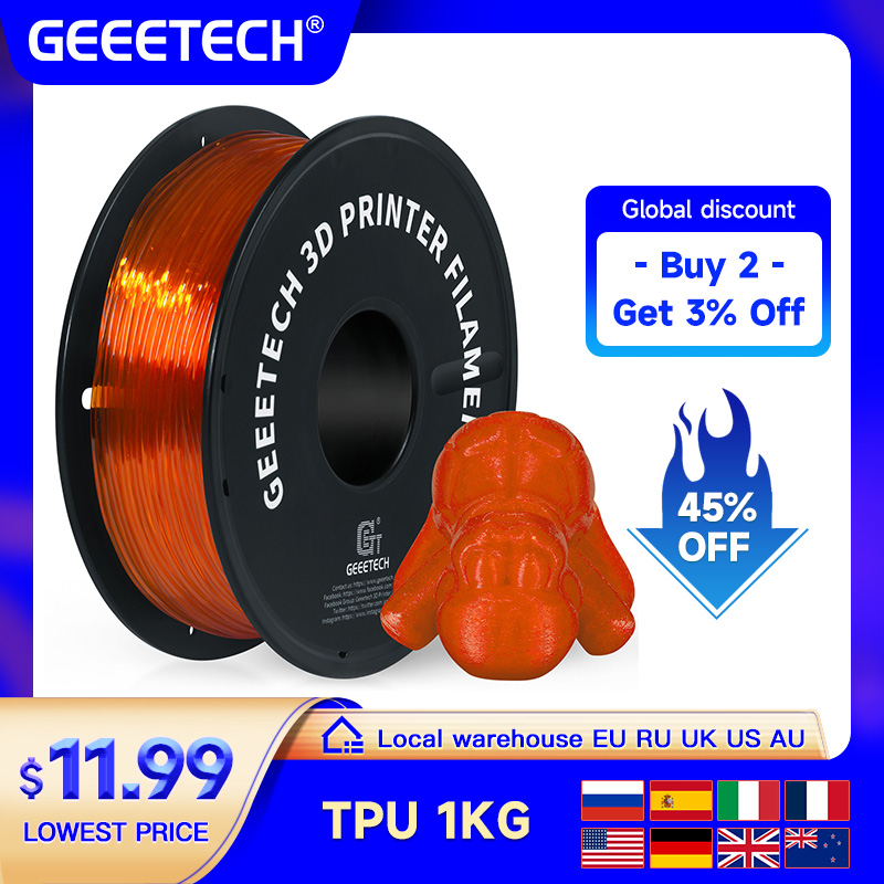 GEEETECH TPU 3D Printer Flexib - 3D Printing Nylon 评论和价格