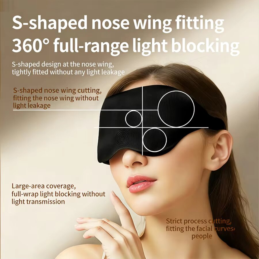 3PCS 3D Memory Foam Sleep Eye  - 3D Printing Mask 评论和价格